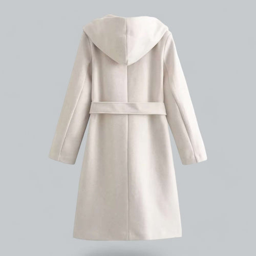 EB | Damen Kapuzen Lang Trenchcoat