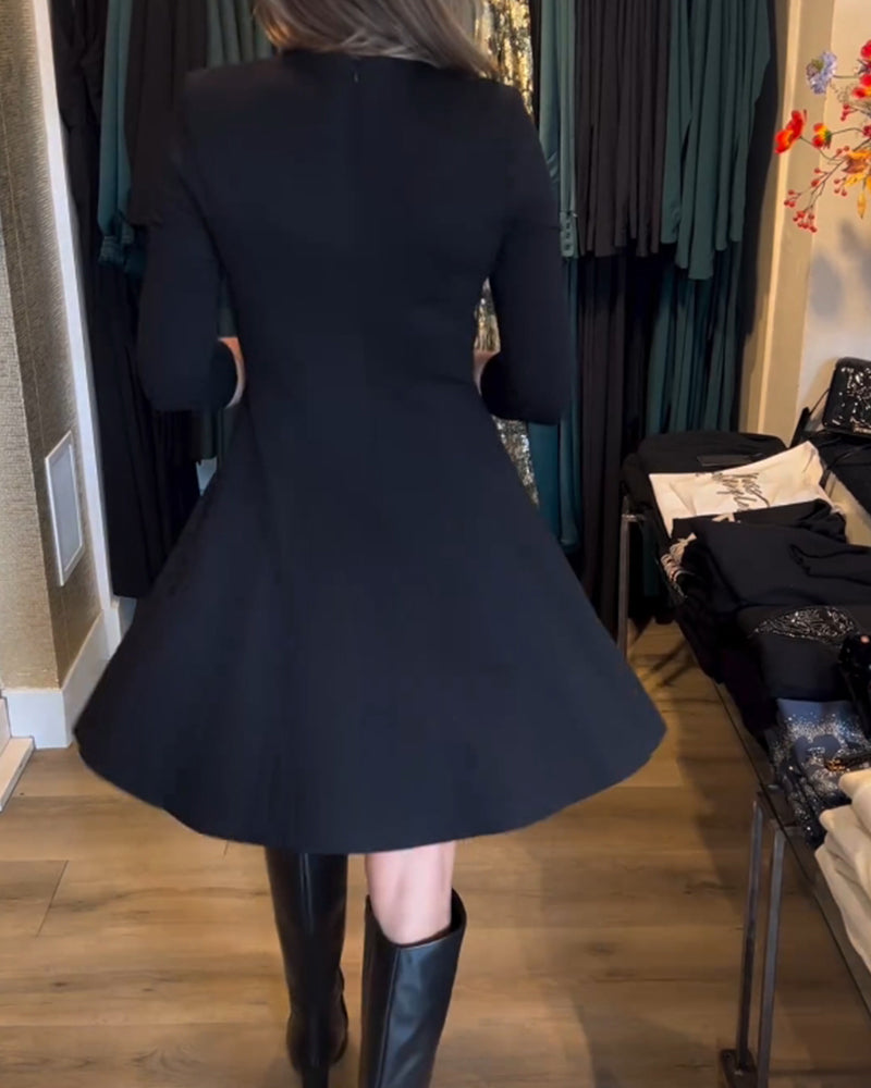 EB | Kleid mit Einfarbigem Reißverschluss