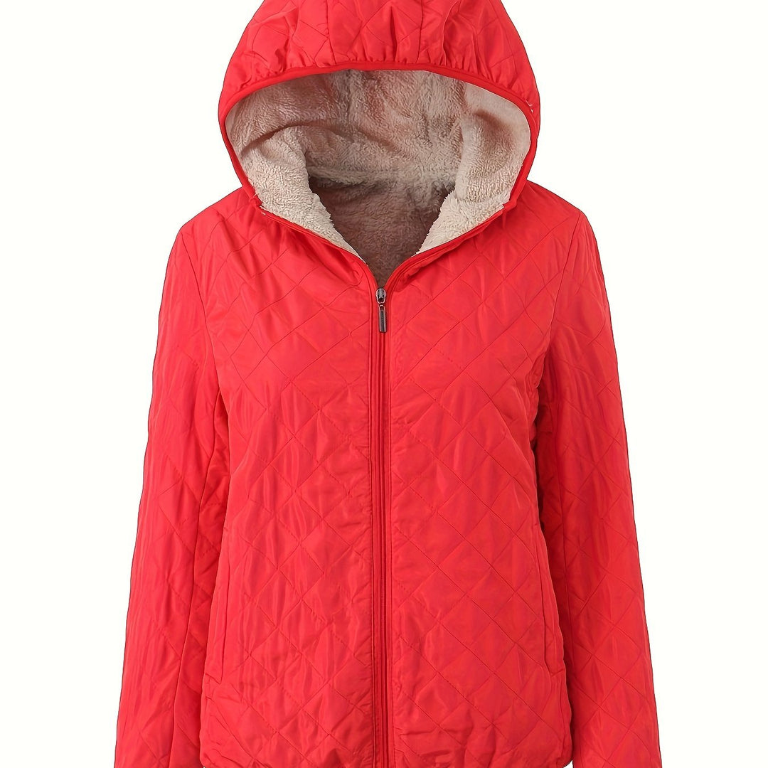 EB | Steppjacke mit Kapuze und Reißverschluss