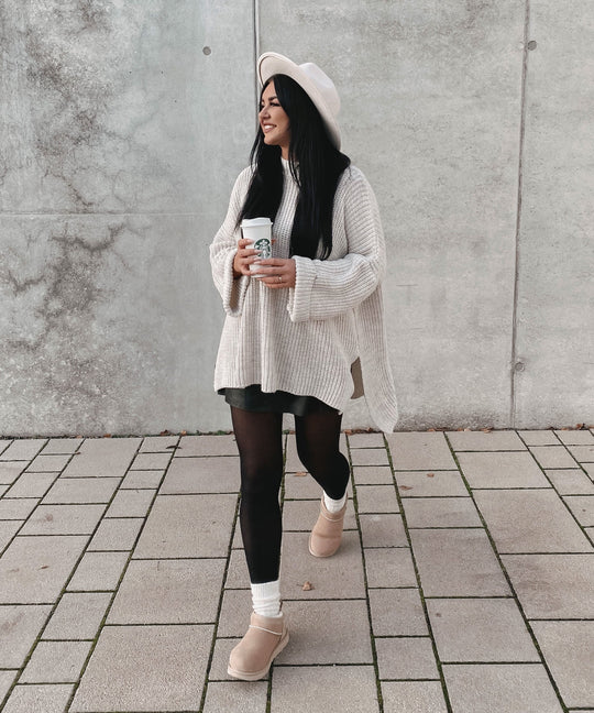 EB | Gemütlicher Oversized Strickpullover In Sanftem Beige