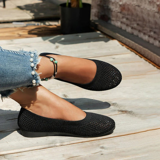 Lässige Atmungsaktive Flache Schuhe EB
