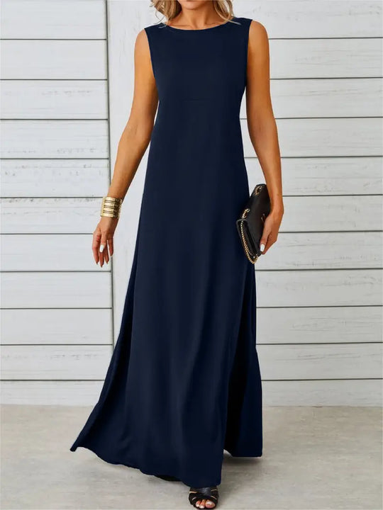 EB | Elegante Jacquard Kleid Ohne Ärmel