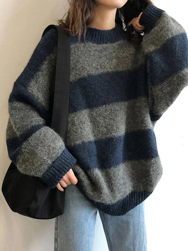 EB | Gemütlicher, Eleganter Oversized Strickpullover für Frauen