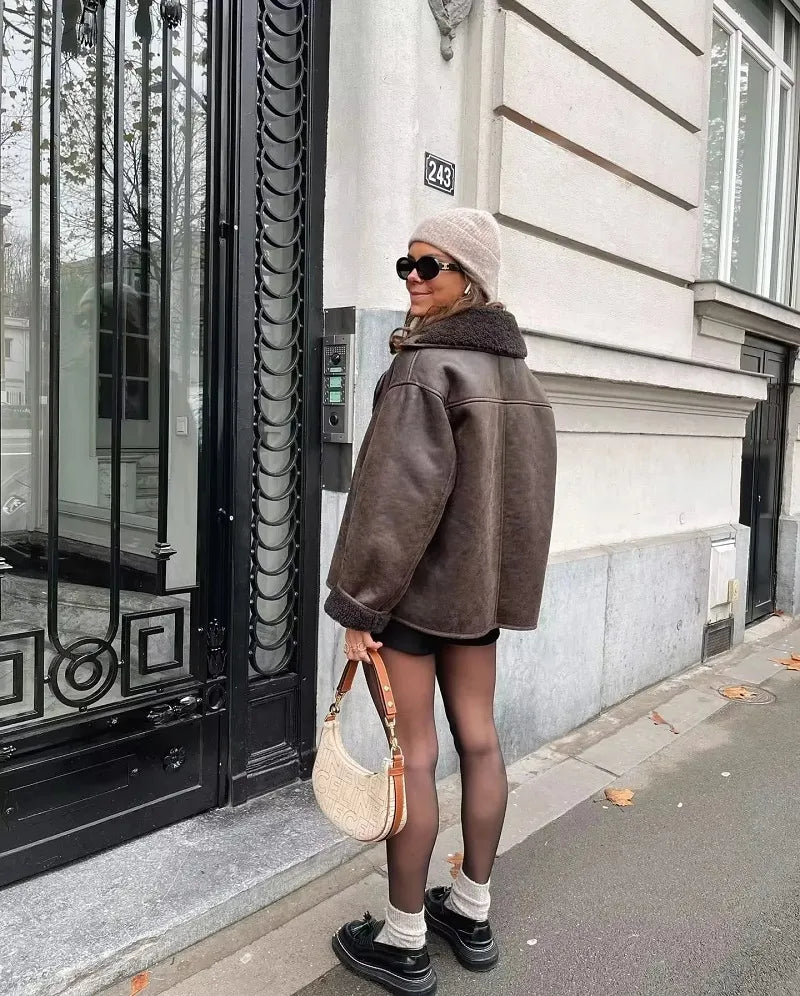 EB | Lederjacke - Warm & Trendy