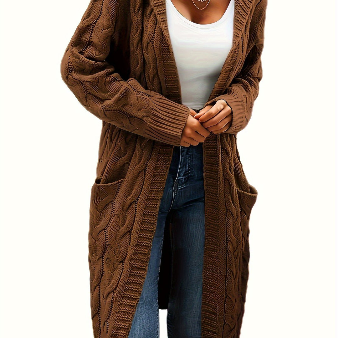 EB | Langstrickjacke mit Kapuze
