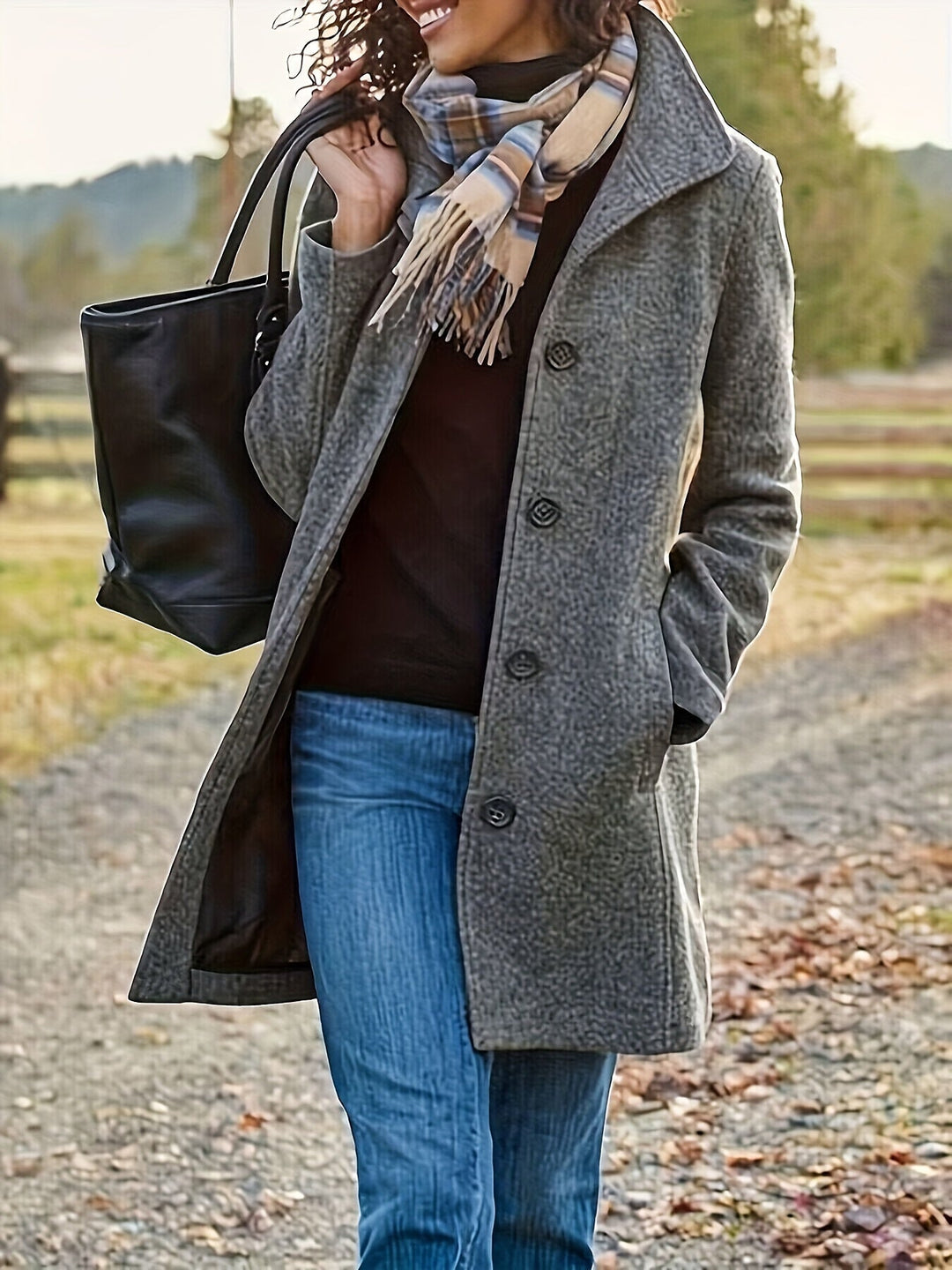 EB | Plüschjacke Polyester Warm und Stilvoll