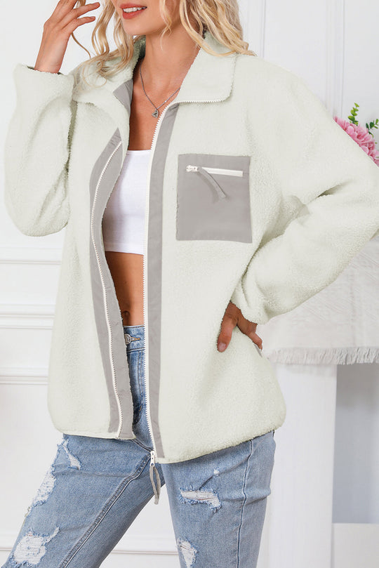 EB | Weiche Fleecejacke mit Reißverschluss Praktisch und Warm Perfekt für Den Alltag