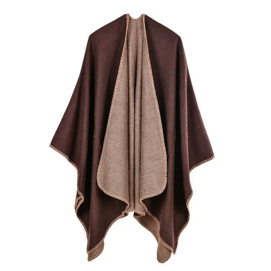 EB | Warmer Poncho mit Fließendem Schnitt