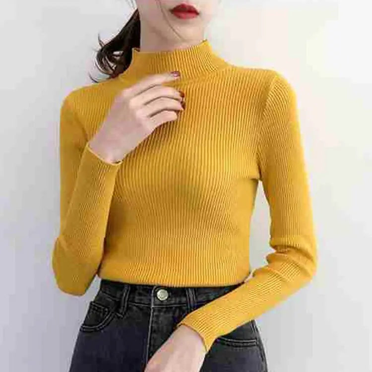 EB | Gemütlicher Gerippter Wollpullover für Damen