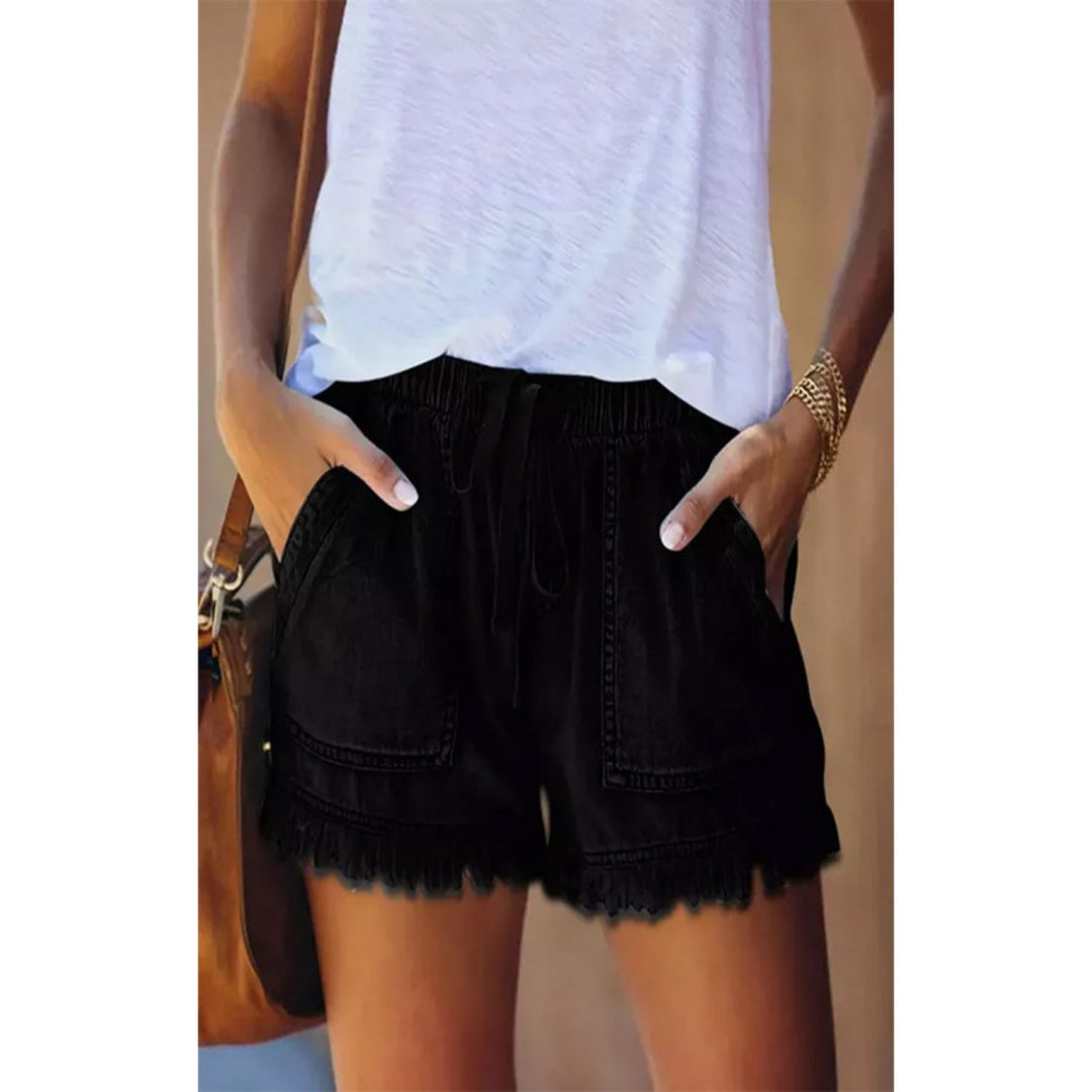EB | Denim-Shorts mit hoher Taille