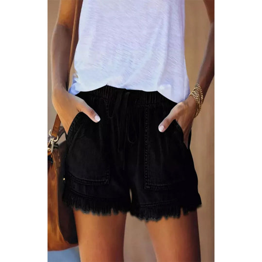 EB | Denim-Shorts mit hoher Taille
