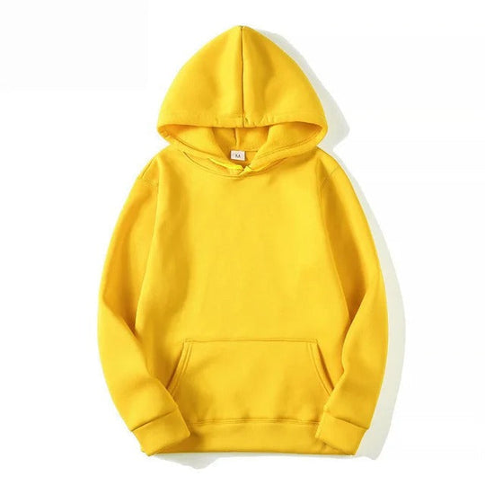 EB | Unifarbener Kapuzenpullover Aus Baumwolle Für Frauen