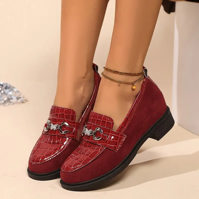 Damen-Loafer mit Metallkette EB EB