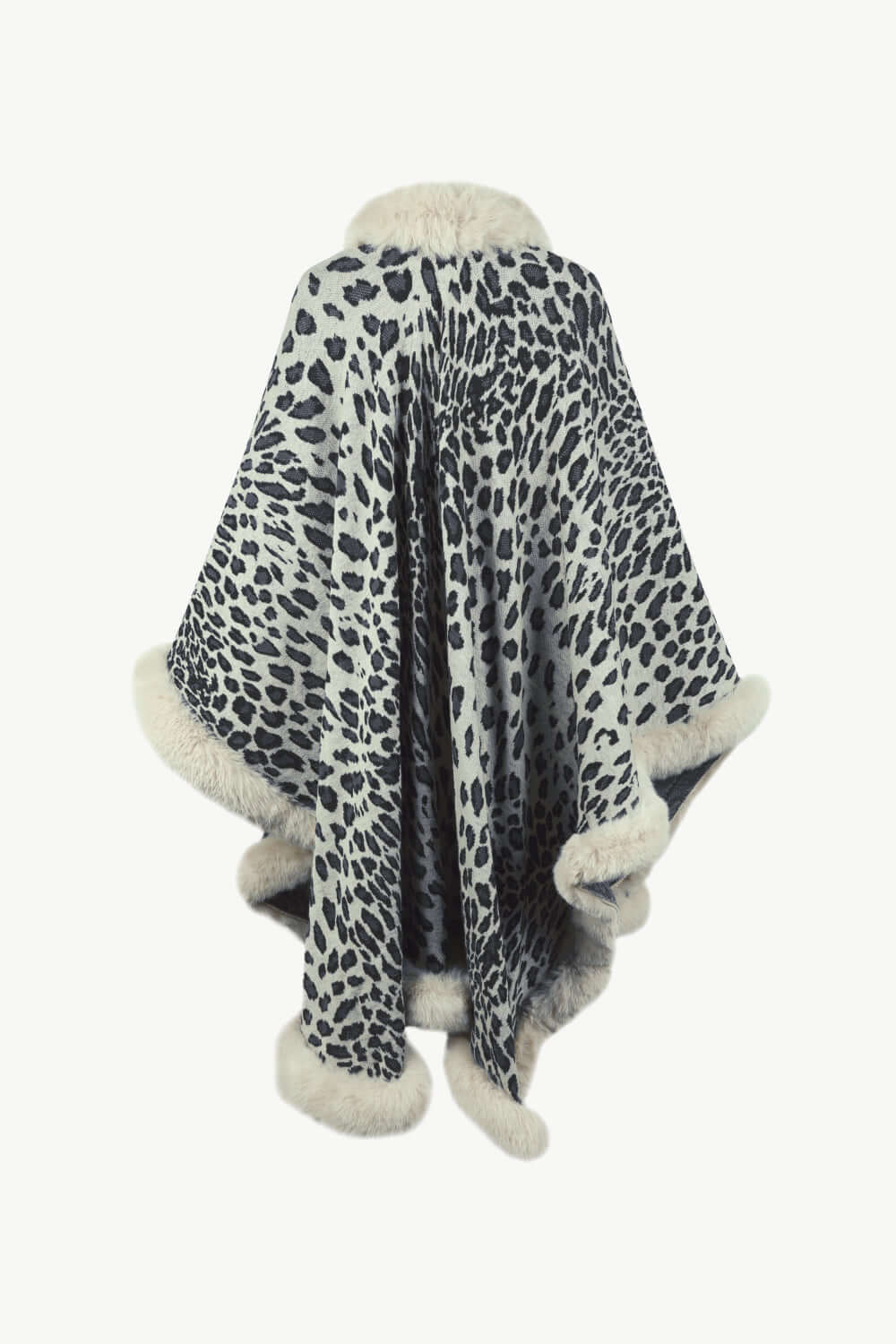 EB | Leopardenmuster Offenes Poncho
