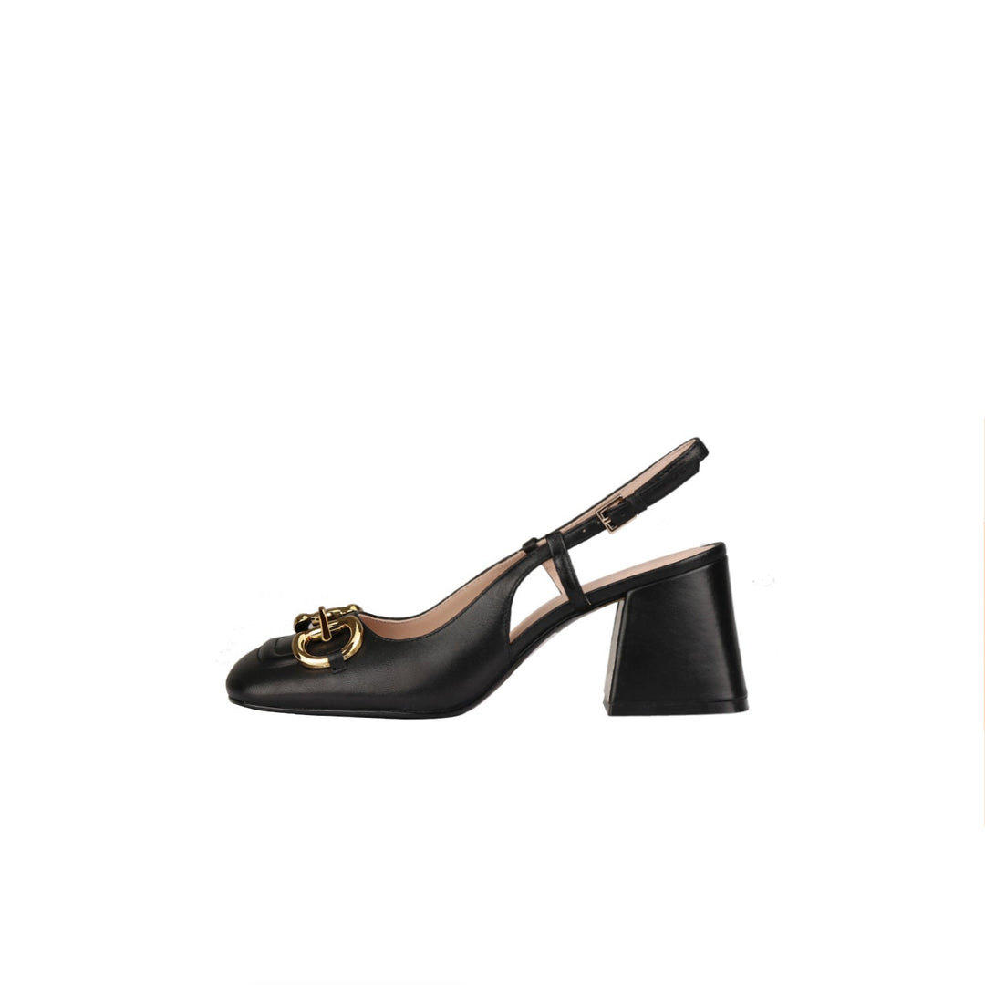 EB | Retro Mary Jane Schuhe mit Dicken Hohen Absätzen und Schnallen