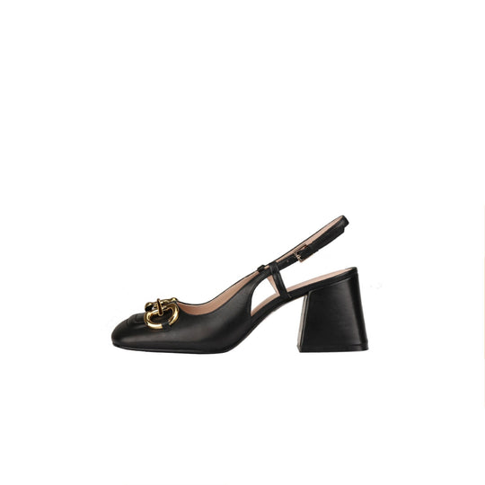 EB | Retro Mary Jane Schuhe mit Dicken Hohen Absätzen und Schnallen