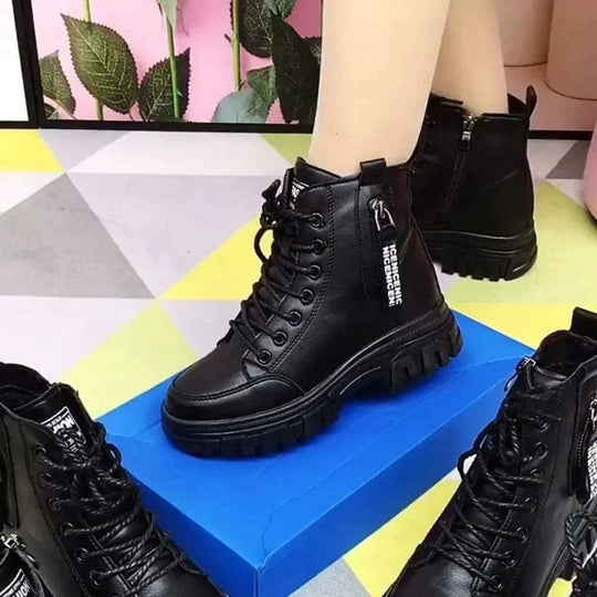 EB | Damen High Top Leder Martin Stiefel