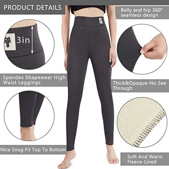 EB | Damen Winterhose Fleece - Warme Leggings mit Formungseffekt