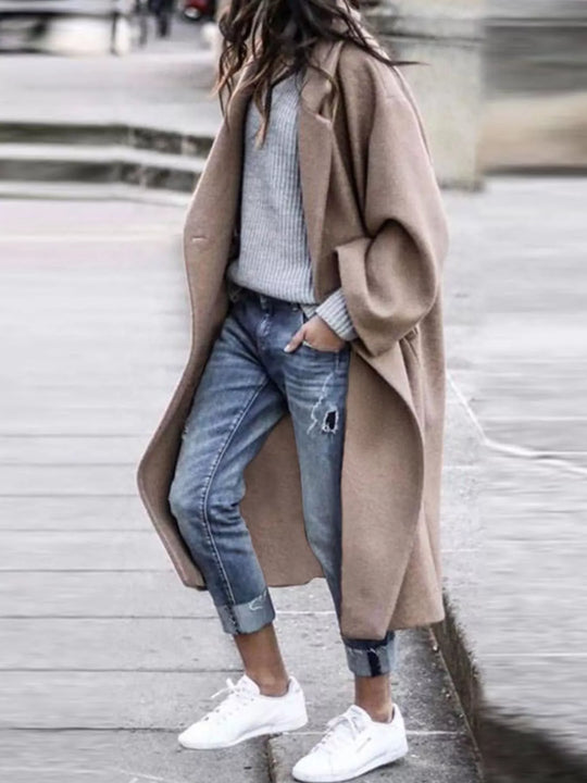EB | Damen Oversized Langer Wintermantel