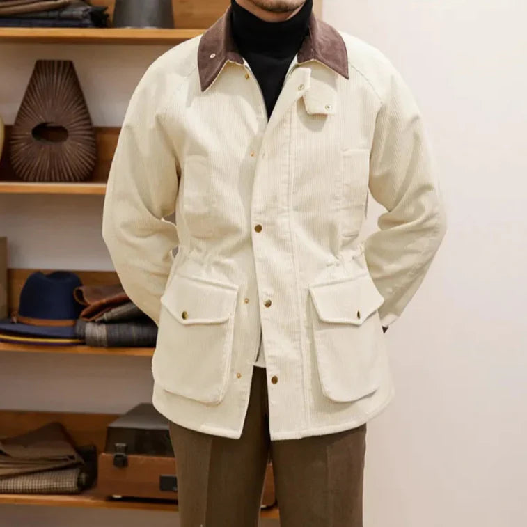 EB | Luxuriöse Cordjacke für Herren im Herbststil