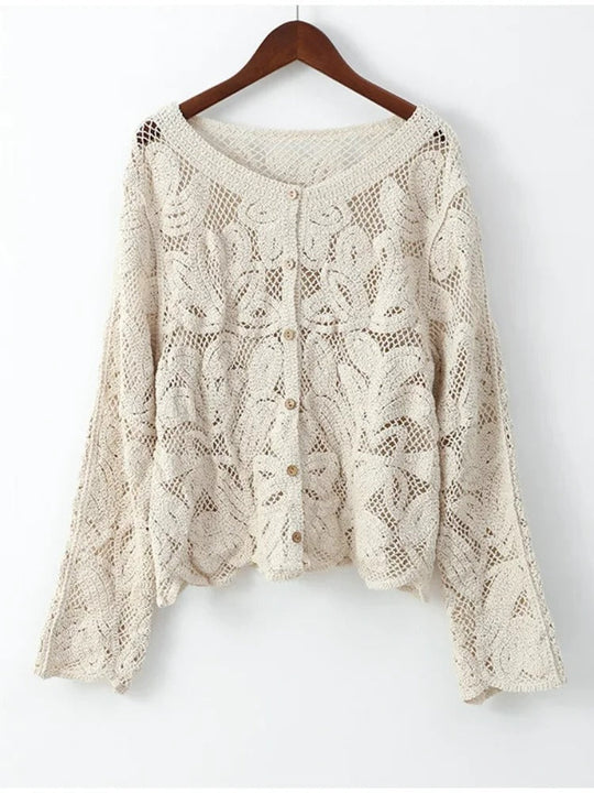 EB | Handgehäkelte Strickjacke