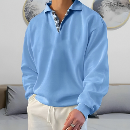 EB | Lässiger Polo Pullover Sweatshirt