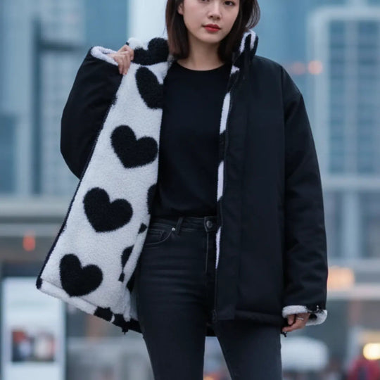 EB | Modische Frauen Winterjacke für Gemütlich-Chice Looks