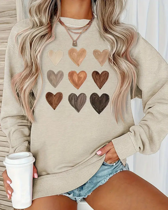 EB | Buntes Herzförmiges Pullover
