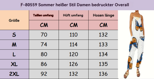 EB | Bedruckter lässiger ärmelloser lockerer Jumpsuit für Frauen
