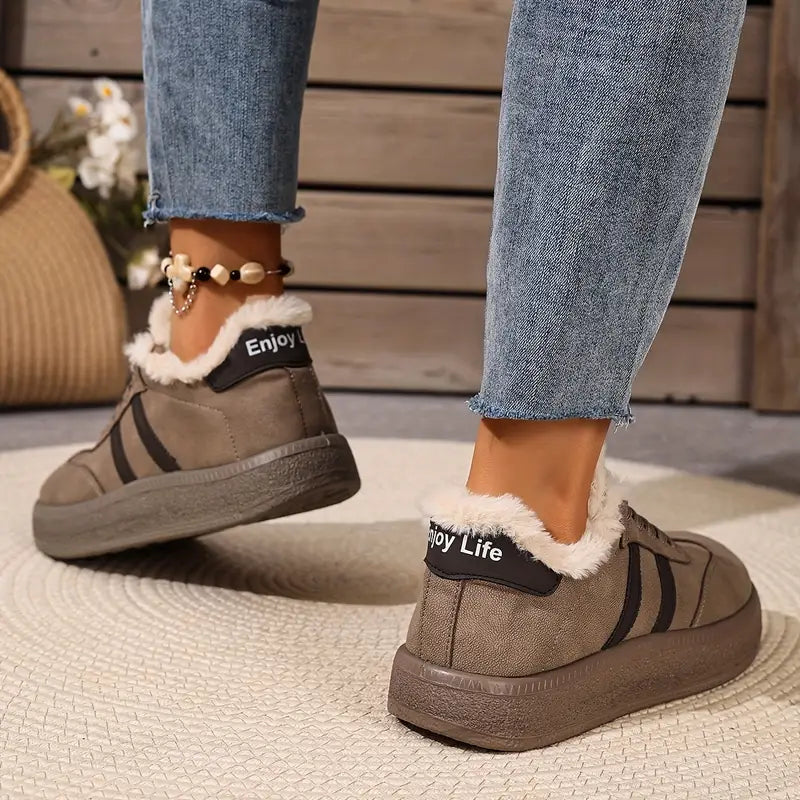 Bequeme Baumwoll-Sneaker mit warmem Innenfutter EB EB