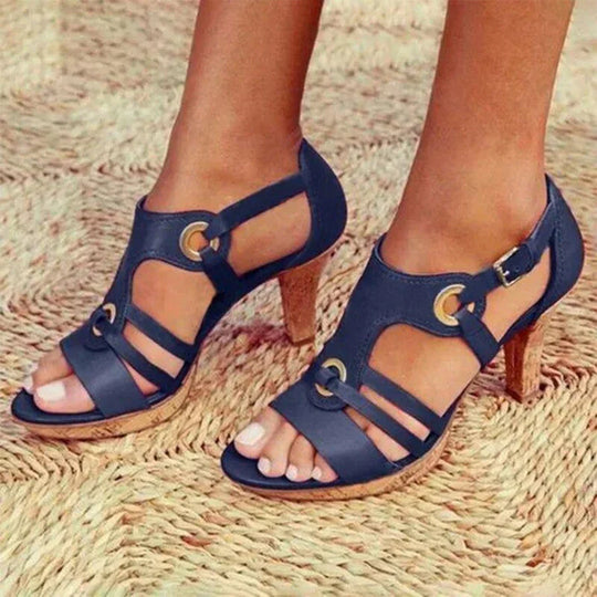 EB | Bohemische Sandalen mit Hohem Absatz