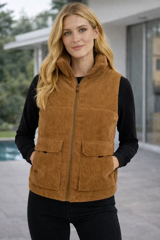 EB | Sherpa-Gefütterte Corduroy-Weste