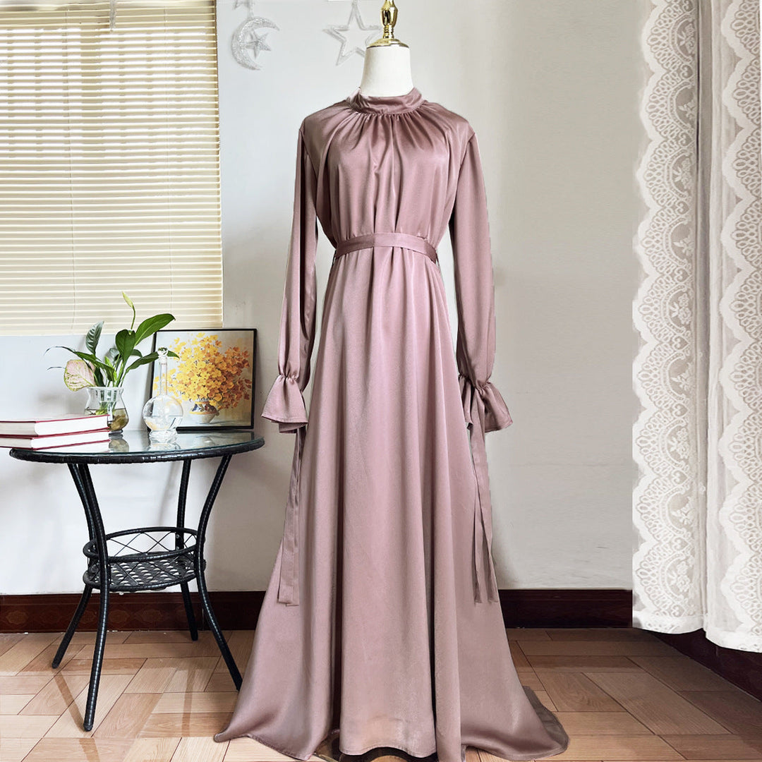 EB | Elegant Satin Gebundenes Kleid