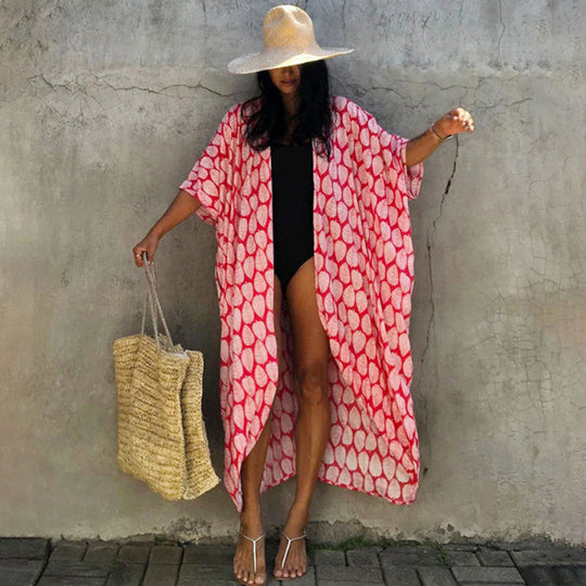 EB | Glamouröse Sonnenschutz Resort Strandkleid Cover Up