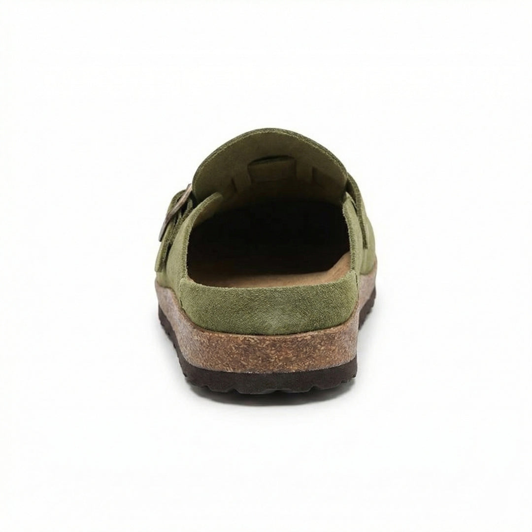 Clogs - Damen Retro Wildleder Slip-On Mule EB