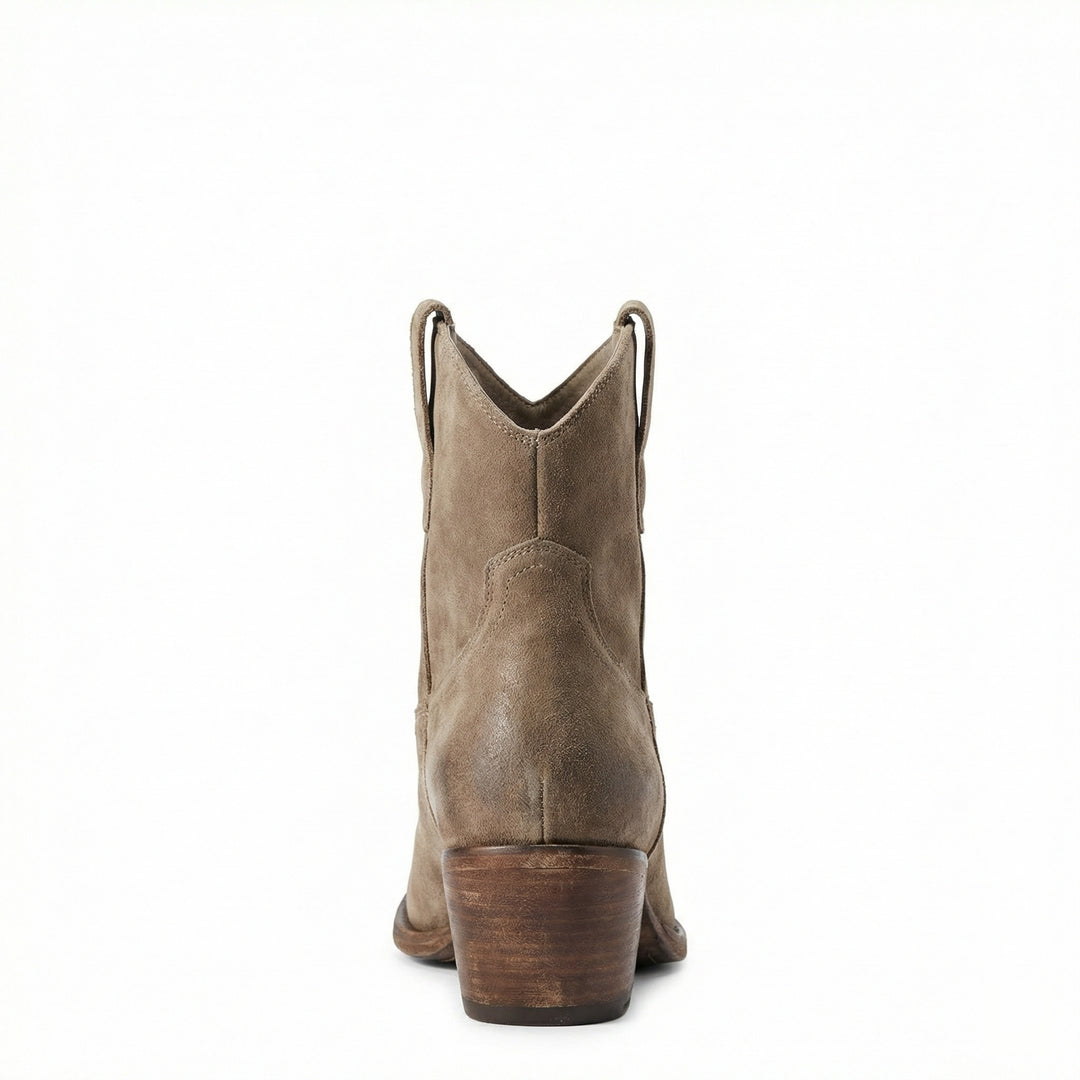Kurze Cowboy-Stiefel | Western | Wildleder | Knöchel-Stiefel | Damenstiefel EB