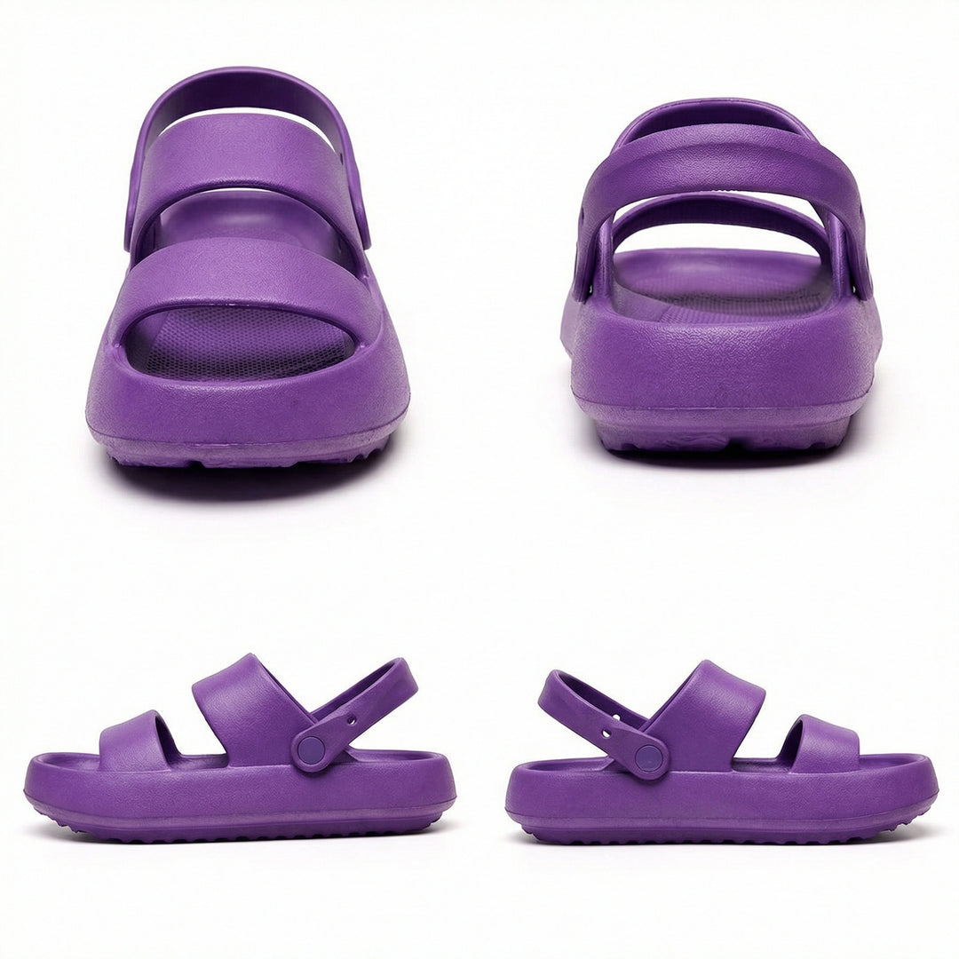 EB | Orthopädische Sandalen Comfort Plus Pantoletten mit Doppelriemen Gepolsterte, Lässige Slip-On-Sandalen