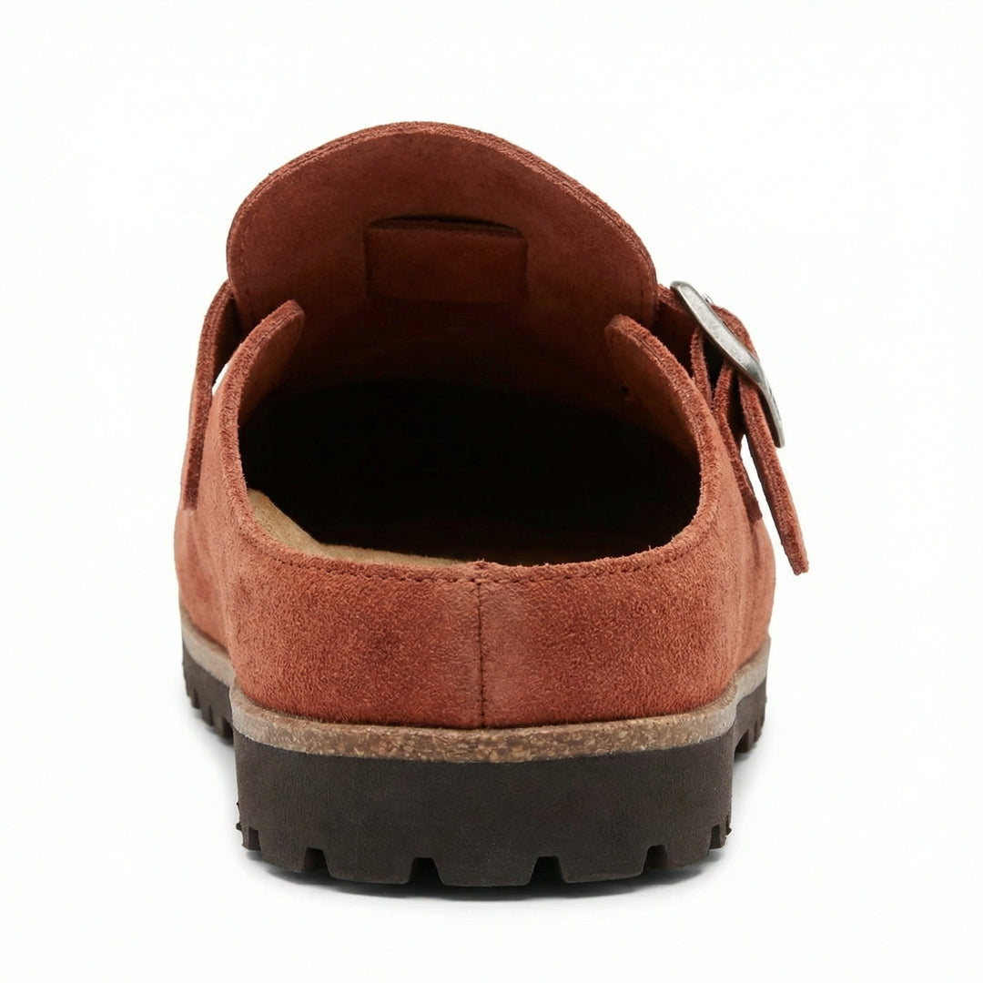 Clogs - Damen Retro Wildleder Slip-On Mule EB