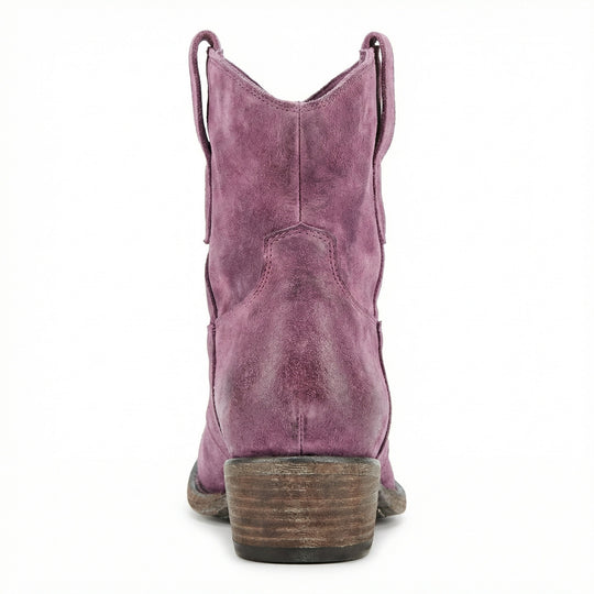 Kurze Cowboy-Stiefel | Western | Wildleder | Knöchel-Stiefel | Damenstiefel EB