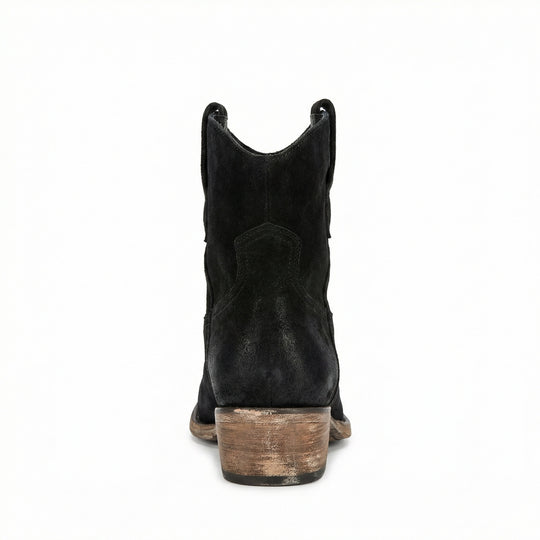 Kurze Cowboy-Stiefel | Western | Wildleder | Knöchel-Stiefel | Damenstiefel EB
