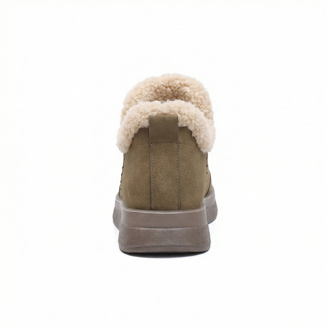 Damen Lammfell gefütterte Winterstiefel EB