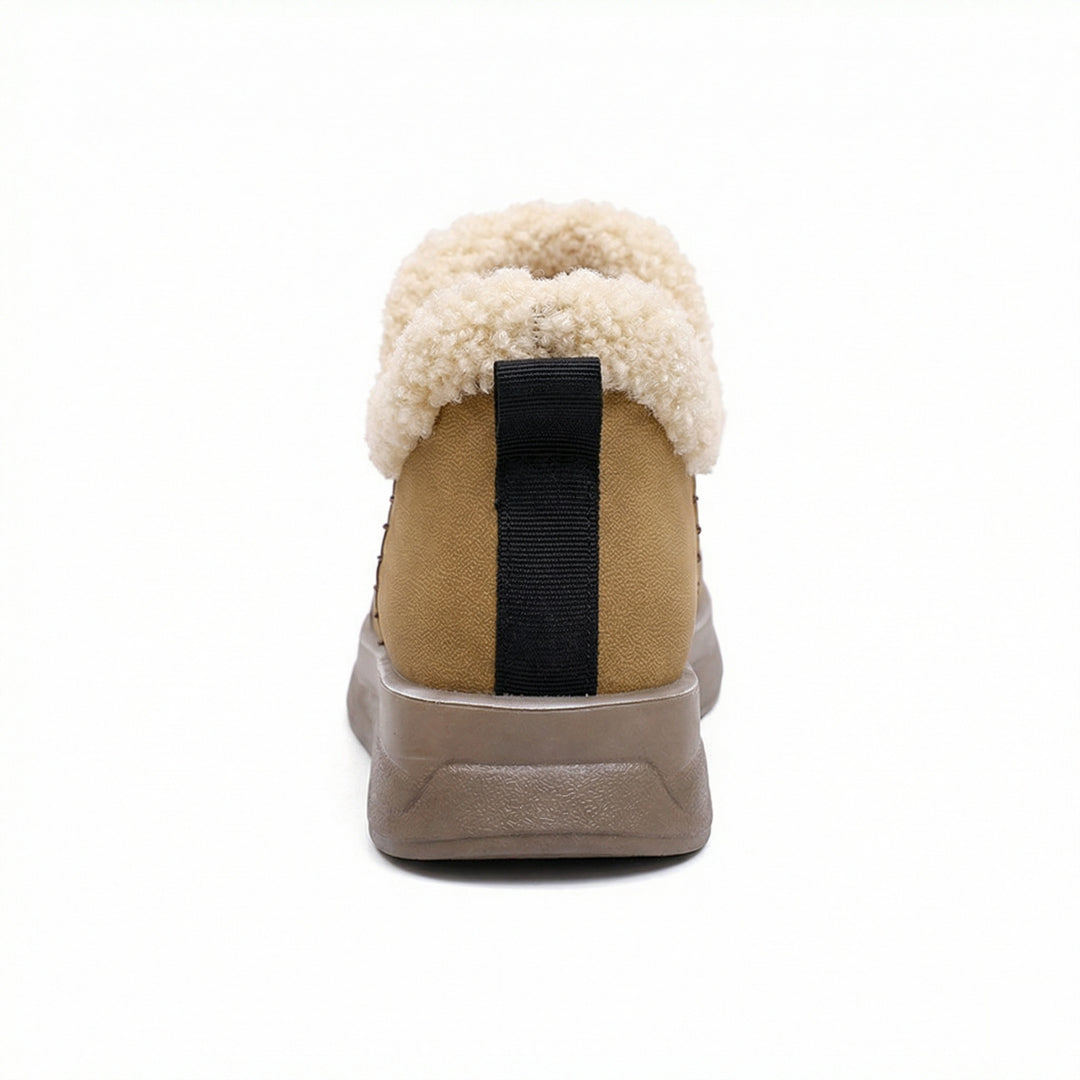 Damen Lammfell gefütterte Winterstiefel EB