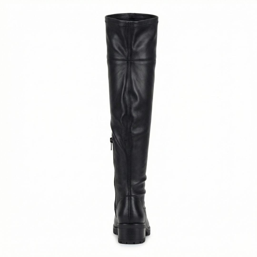 EB | Flache Overknee-Stiefel aus für den Winter