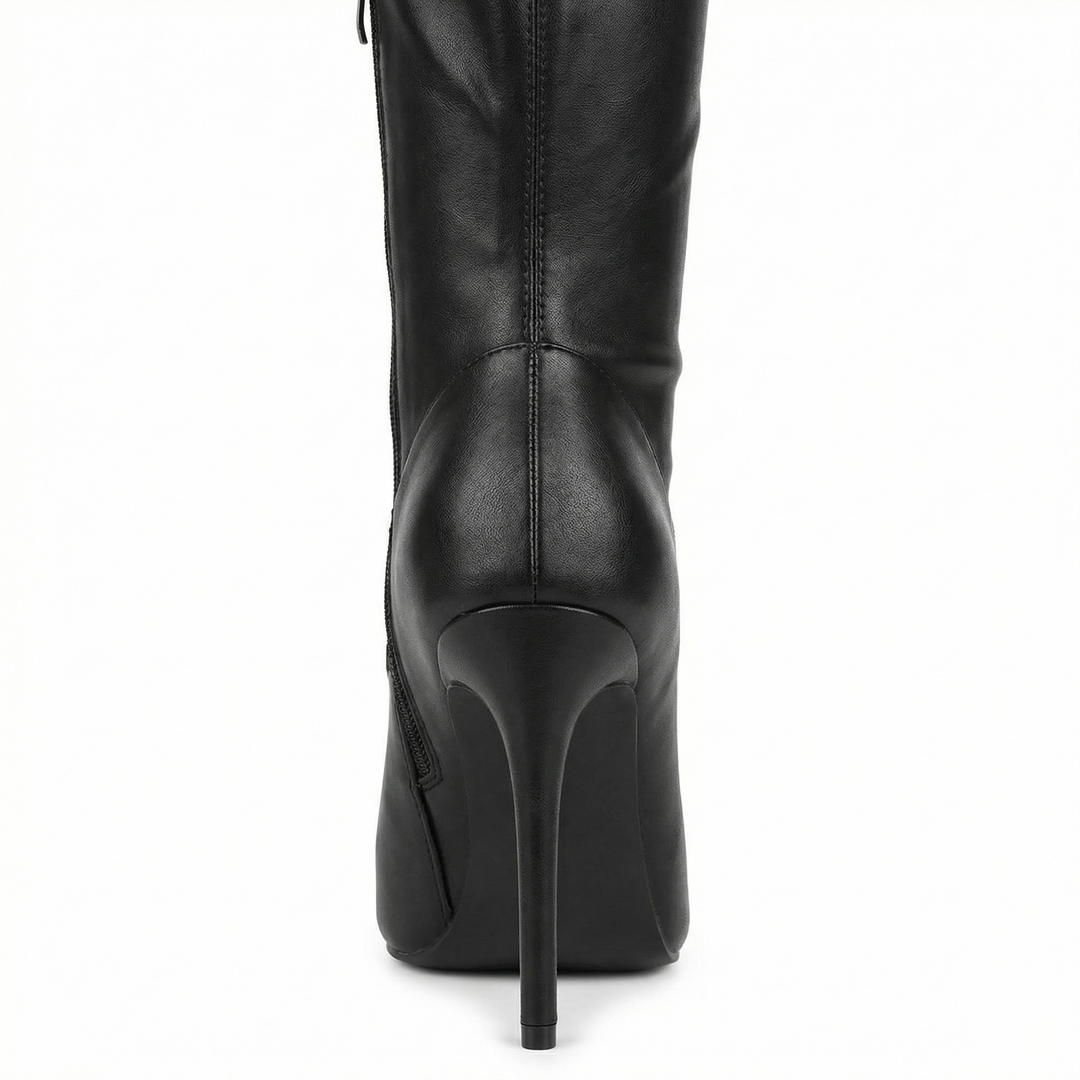 EB | Flache Overknee-Stiefel aus für den Winter