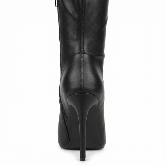 EB | Flache Overknee-Stiefel aus für den Winter