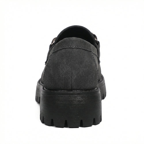Damen Chunky Loafers mit Ketten-Applikation und robustem Profil EB
