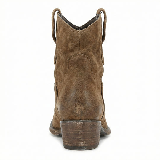 Kurze Cowboy-Stiefel | Western | Wildleder | Knöchel-Stiefel | Damenstiefel EB