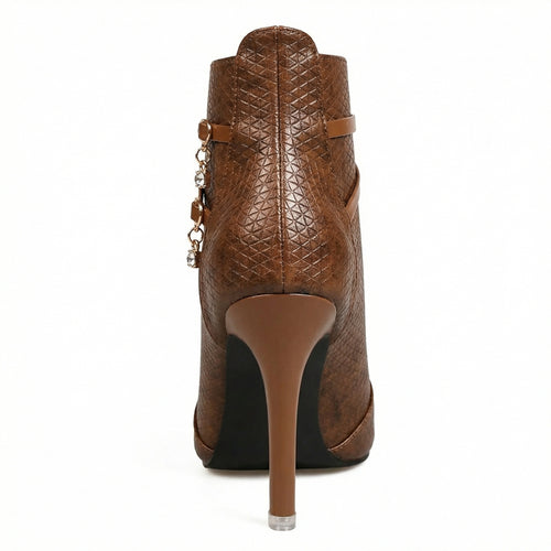 Modische Spitze Stiefeletten für Damen EB