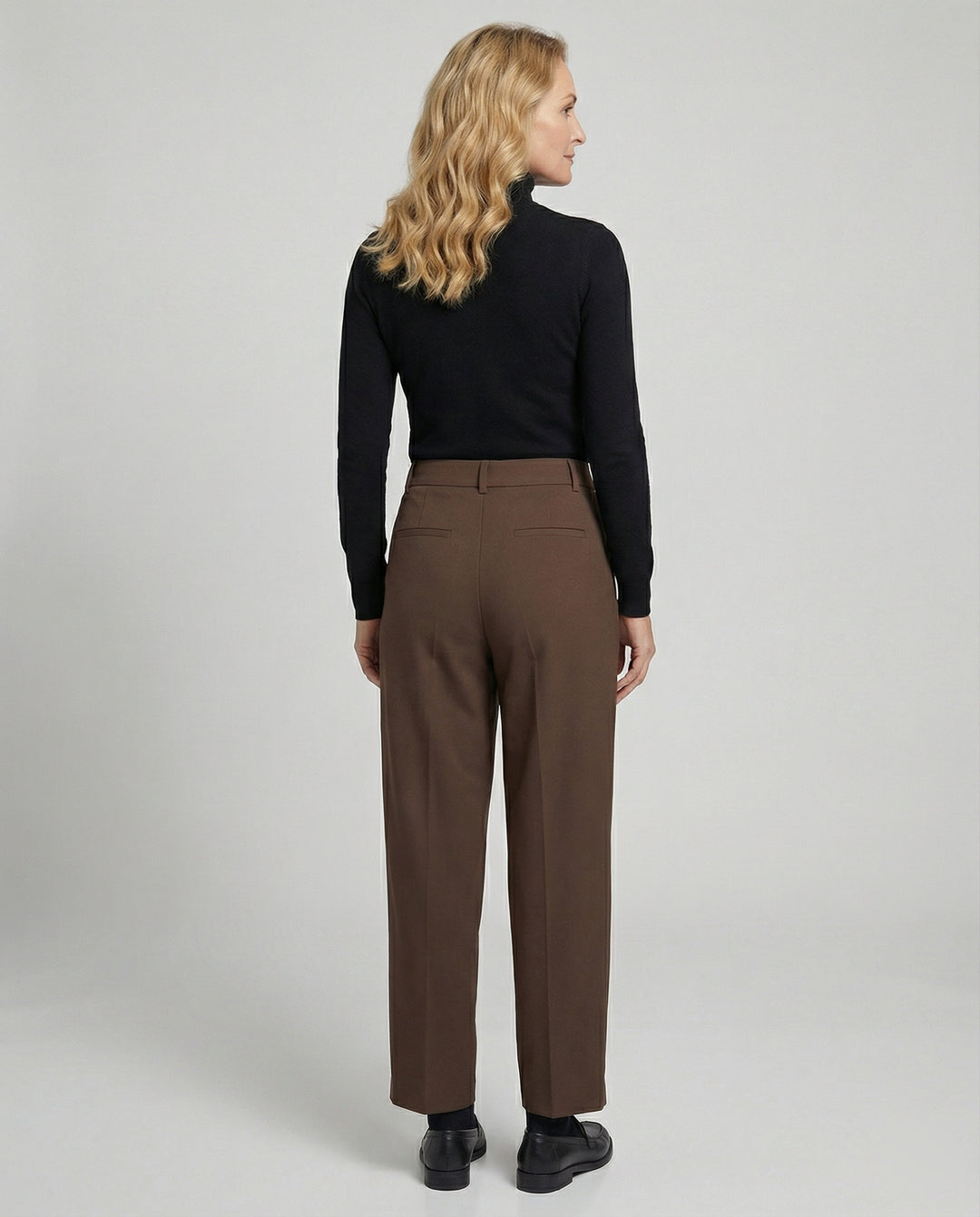 Damen Stoffhose mit hohem Bund