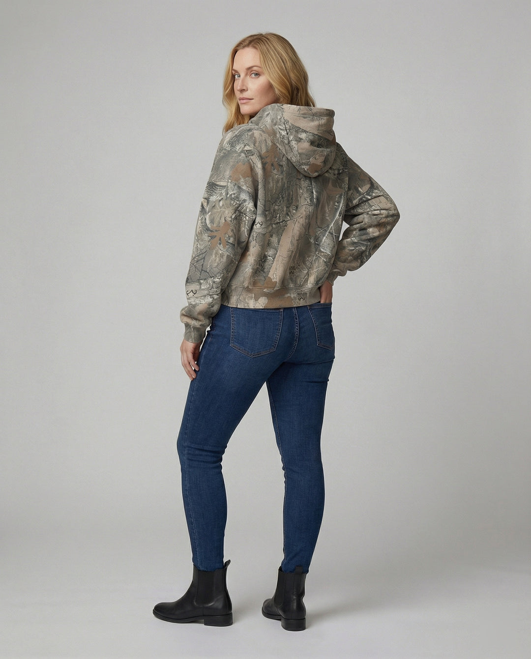EB | Vintage Street Print Übergroße Hoodie